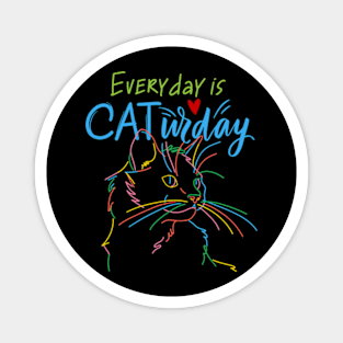 every day is caturday Magnet